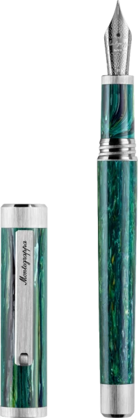 Montegrappa Zero Zodiac Sagittarius Fountain Pen, Palladium IP Steel, Steel Nib Montegrappa Zero Zodiac Sagittarius Fountain Pen, Palladium IP Steel, Steel Nib