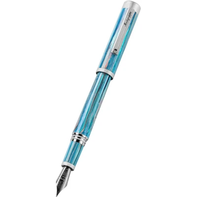 Montegrappa Zero Zodiac Taurus Fountain Pen, Palladium IP Steel, Steel Nib Montegrappa Zero Zodiac Taurus Fountain Pen, Palladium IP Steel, Steel Nib