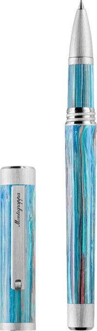 Montegrappa Zero Zodiac Taurus Pen, Palladium IP Steel Montegrappa Zero Zodiac Taurus Pen, Palladium IP Steel