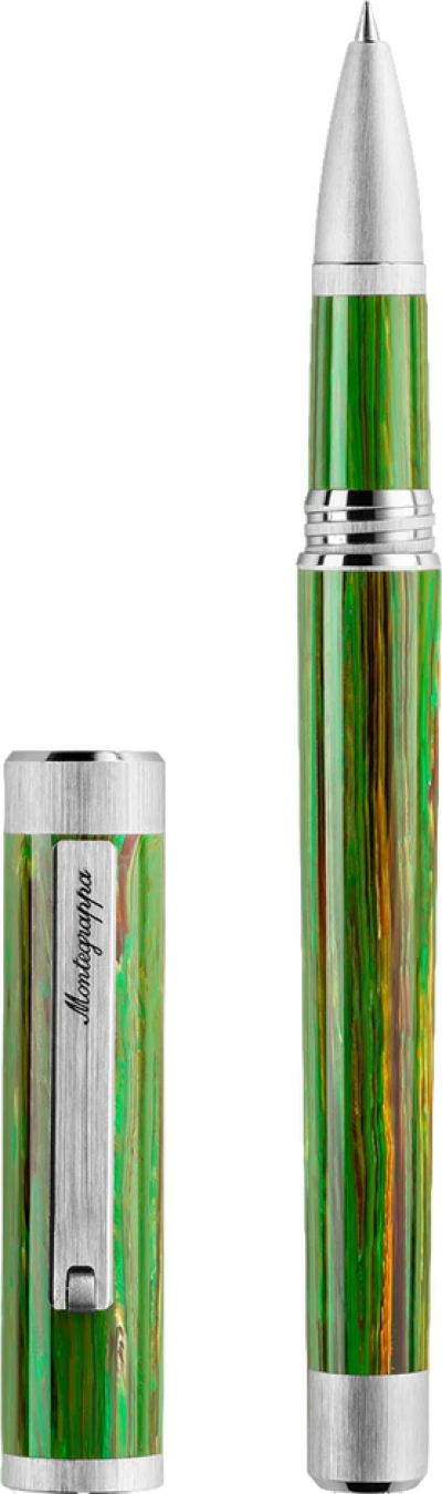 Montegrappa Zero Zodiac Virgo Pen, Palladium IP Steel