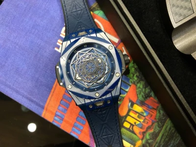 Hublot BIG BANG UNICO SANG BLEU CERAMIC BLUE Hublot BIG BANG UNICO SANG BLEU CERAMIC BLUE