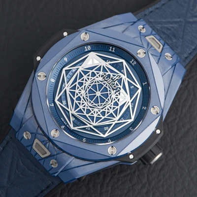 Hublot BIG BANG UNICO SANG BLEU CERAMIC BLUE Hublot BIG BANG UNICO SANG BLEU CERAMIC BLUE