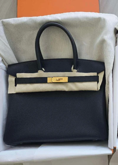 Hermes Birkin 30 Black / Togo / ghw X Hermes Birkin 30 Black / Togo / ghw X