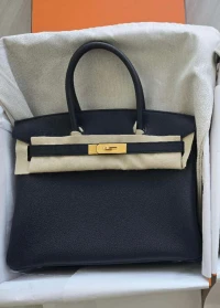 Hermes Birkin 30 Black / Togo / ghw X Hermes Birkin 30 Black / Togo / ghw X