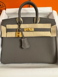 Hermes Birkin 25 / Gris Etain / Togo / GHW W Hermes Birkin 25 / Gris Etain / Togo / GHW W