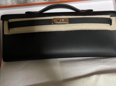 Hermes kelly cut black / swift / rghw Z Hermes kelly cut black / swift / rghw Z