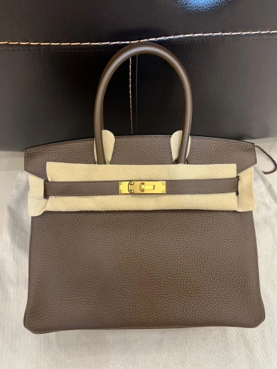 Hermes Birkin 30 Chocolat / Togo / Ghw R Hermes Birkin 30 Chocolat / Togo / Ghw R