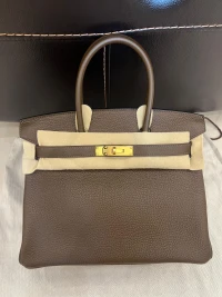 Hermes Birkin 30 Chocolat / Togo / Ghw R Hermes Birkin 30 Chocolat / Togo / Ghw R