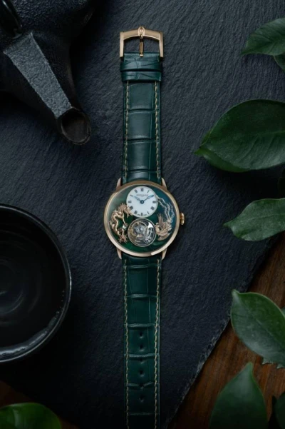 Arnold & Son Ultrathin Tourbillon Dragon & Phoenix "Verdite" 1UTAR.Z05A