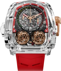 Jacob & Co. Jacob & Co Twin Turbo Furious Sapphire Crystal Red TT220.80.AA.AA.A Jacob & Co. Jacob & Co Twin Turbo Furious Sapphire Crystal Red TT220.80.AA.AA.A