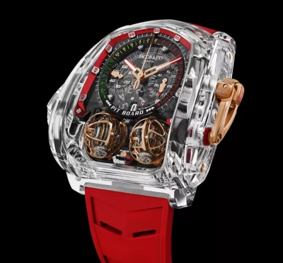 Jacob & Co. Jacob & Co Twin Turbo Furious Sapphire Crystal Red TT220.80.AA.AA.A Jacob & Co. Jacob & Co Twin Turbo Furious Sapphire Crystal Red TT220.80.AA.AA.A